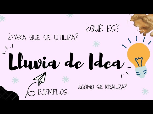 Ejemplos efectivos para lluvia de ideas 1 lluvia de ideas ejemplos